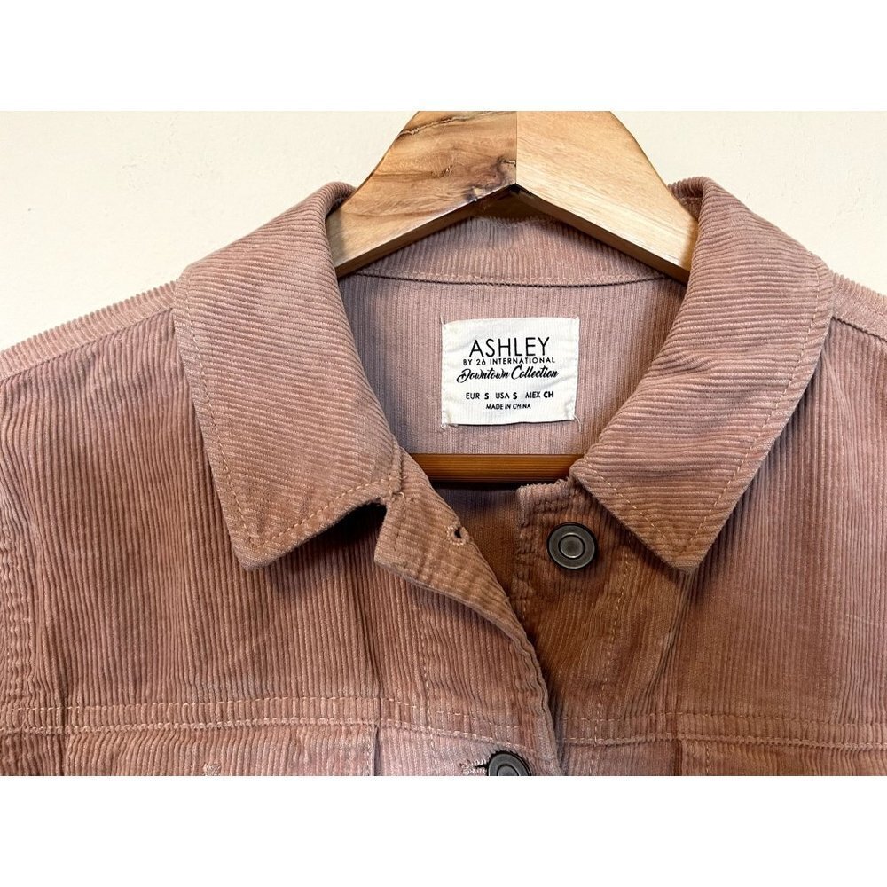 Ashley by 26 International Blush Pink Corduroy Jacket S - Picture 10 of 10